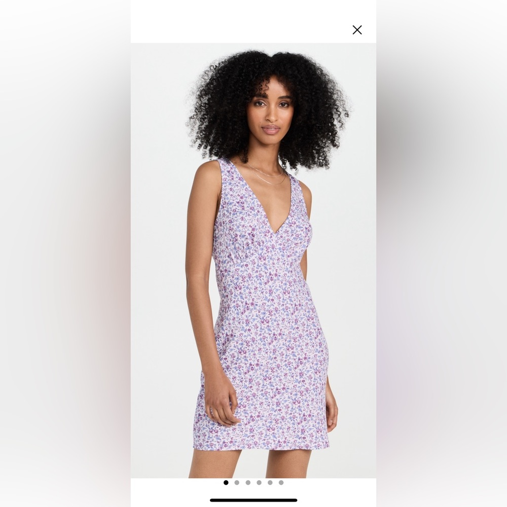 reformation calix mini dress